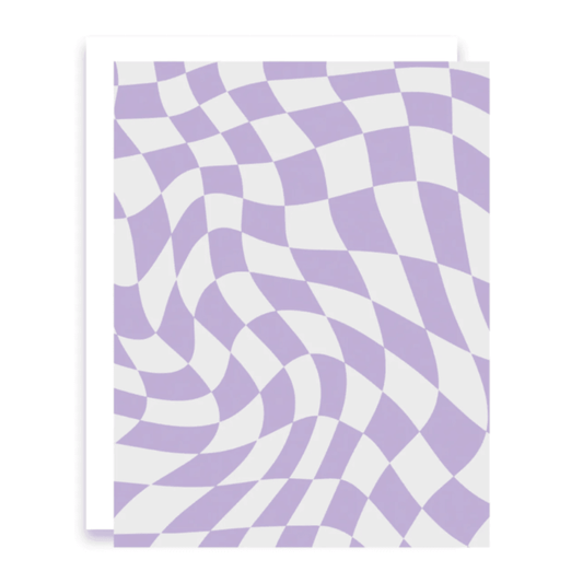 Retro Purple Greeting Card • Hello There Greetings - KushKards