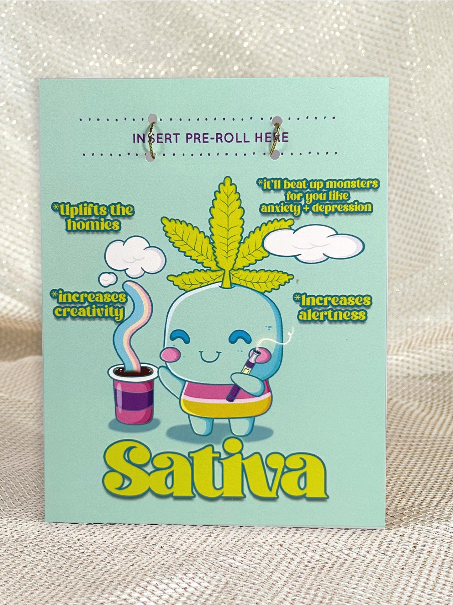 Sativa Artist Series 🎨 Greeting Card - KushKards