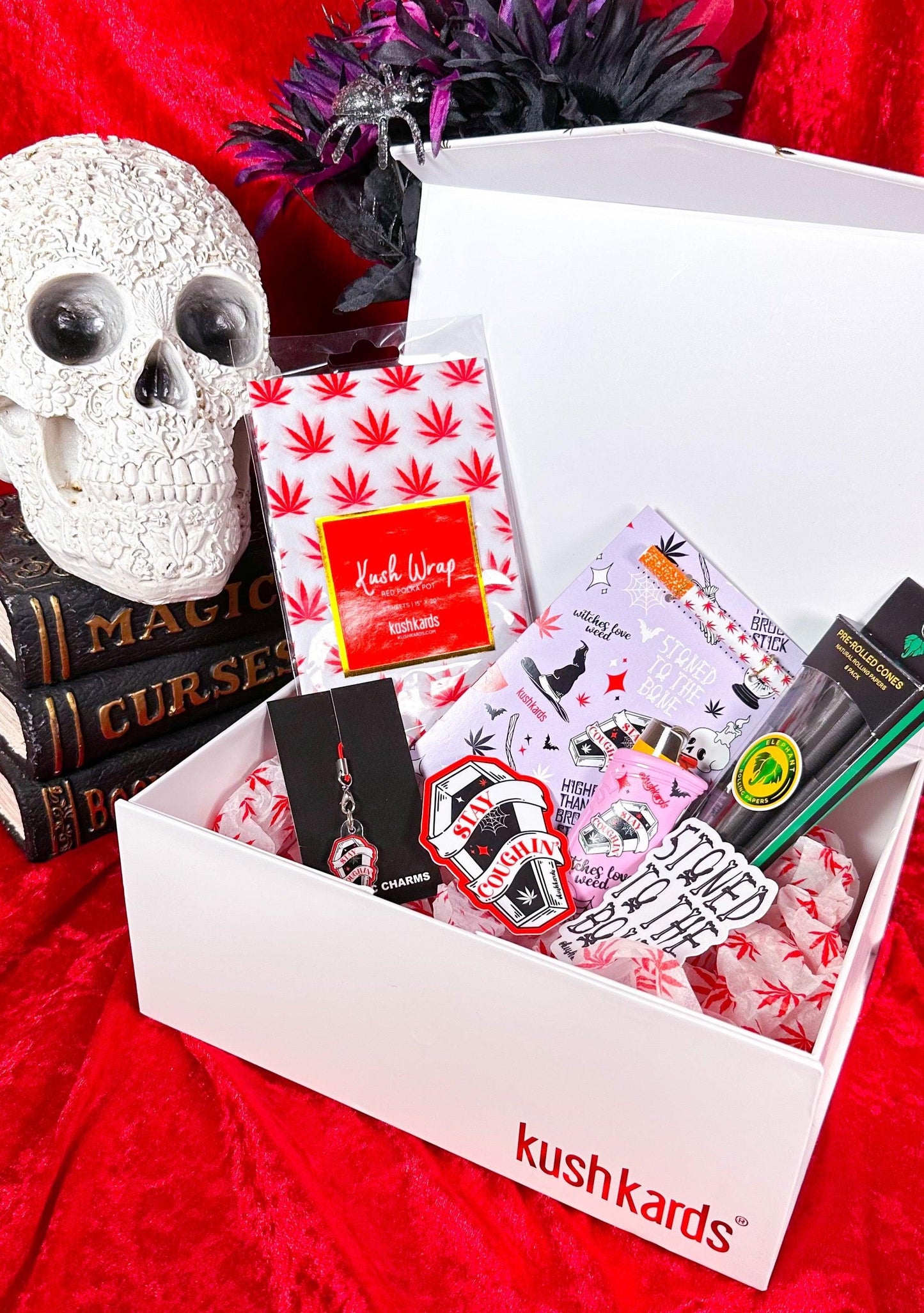 Stoned To The Bone Halloween Gift Box Set - KushKards
