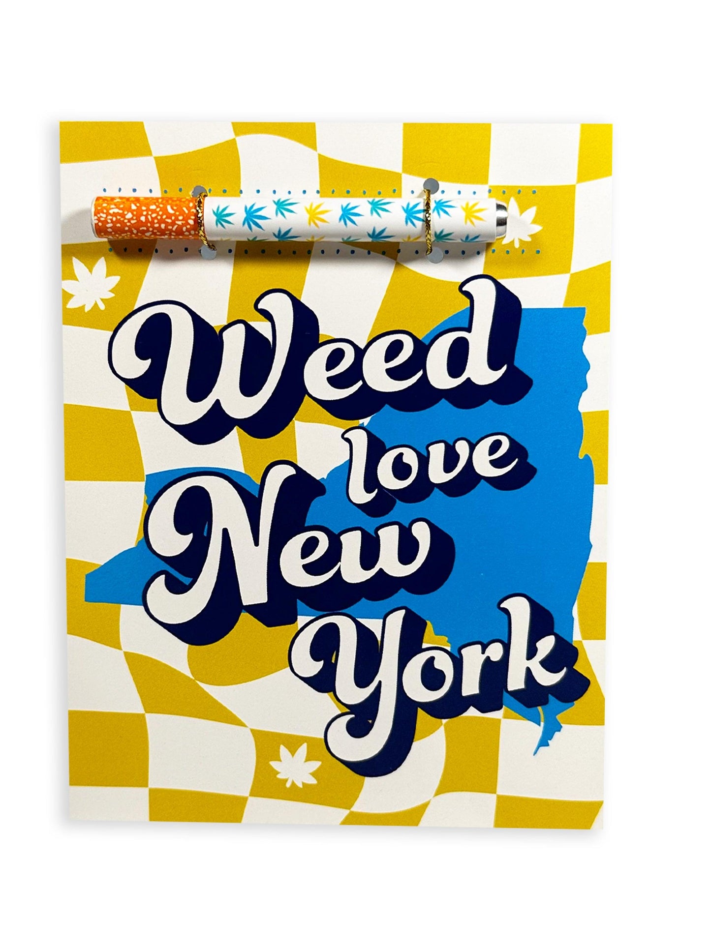 💛 Weed Love New York Cannabis Greeting Card - KushKards