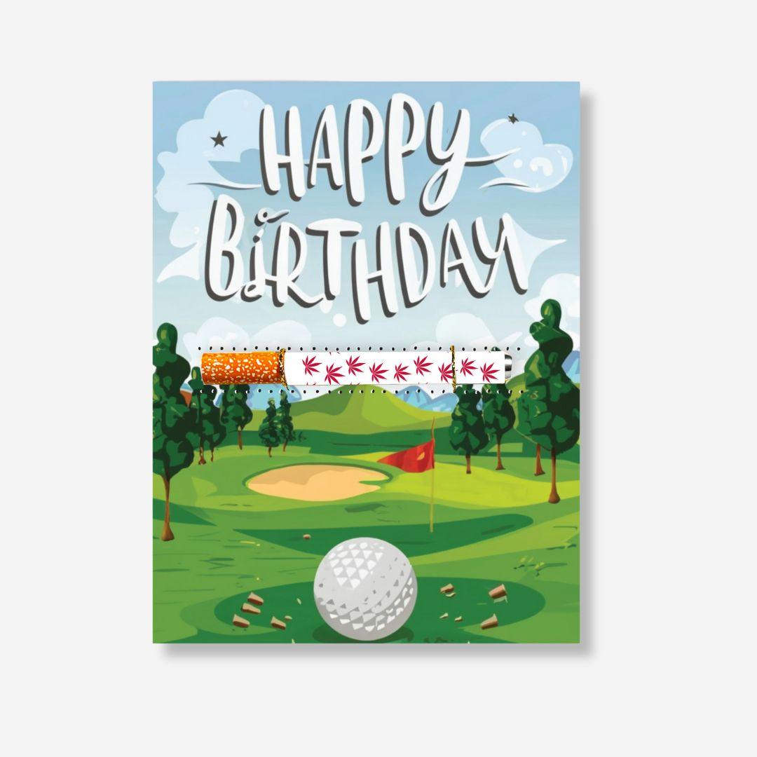 Golf Happy Birthday Greeting Card