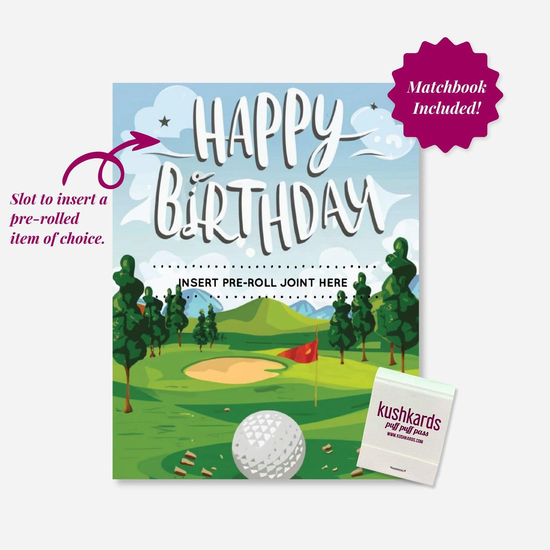 Golf Happy Birthday Greeting Card