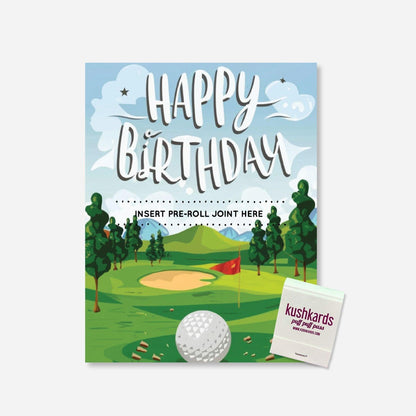 Golf Happy Birthday Greeting Card