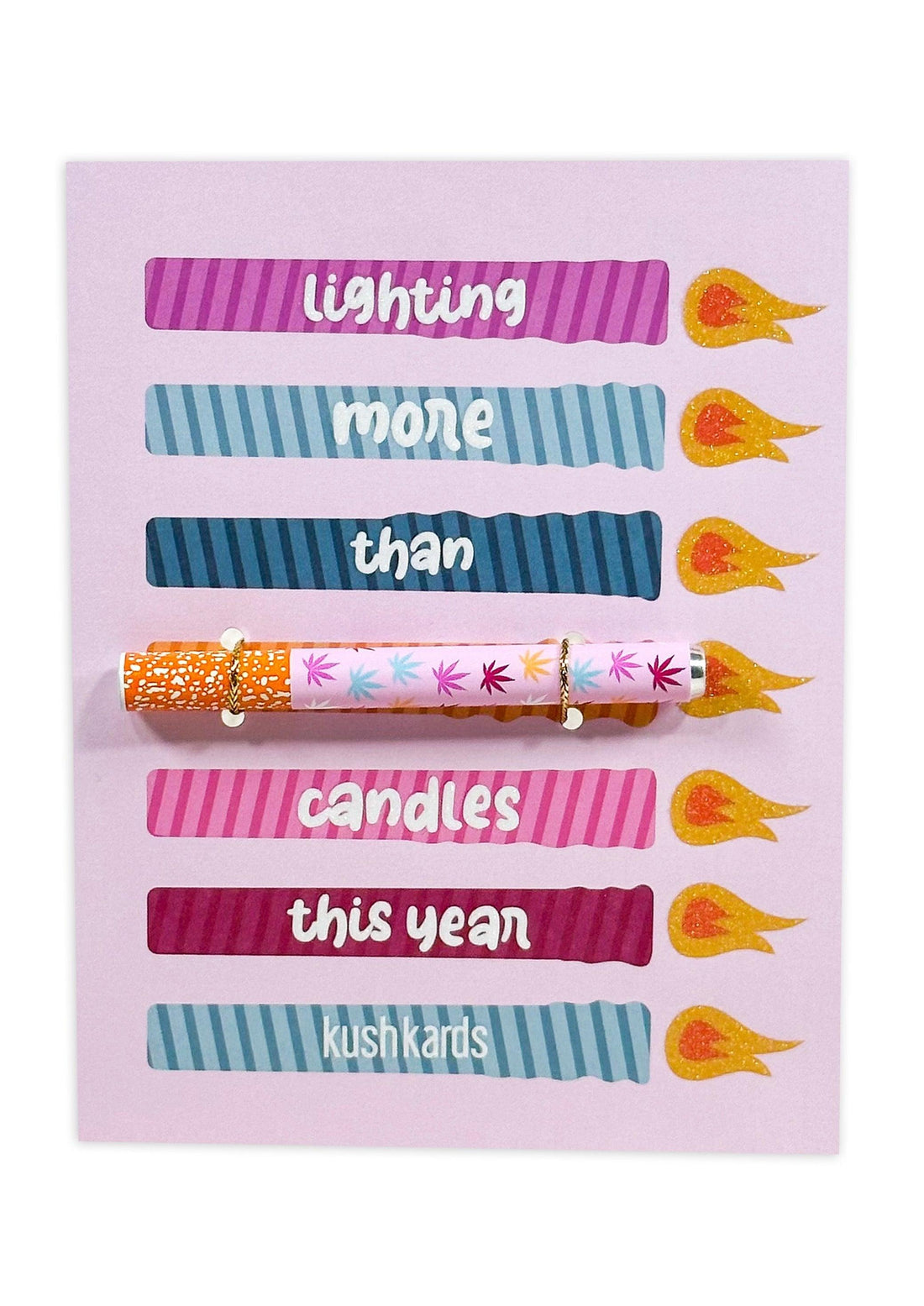 🎂 Birthday Candles Cannabis Greeting Card - KushKards