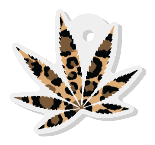 Cheetah Leaf Kush Charm 🐆 - KushKards