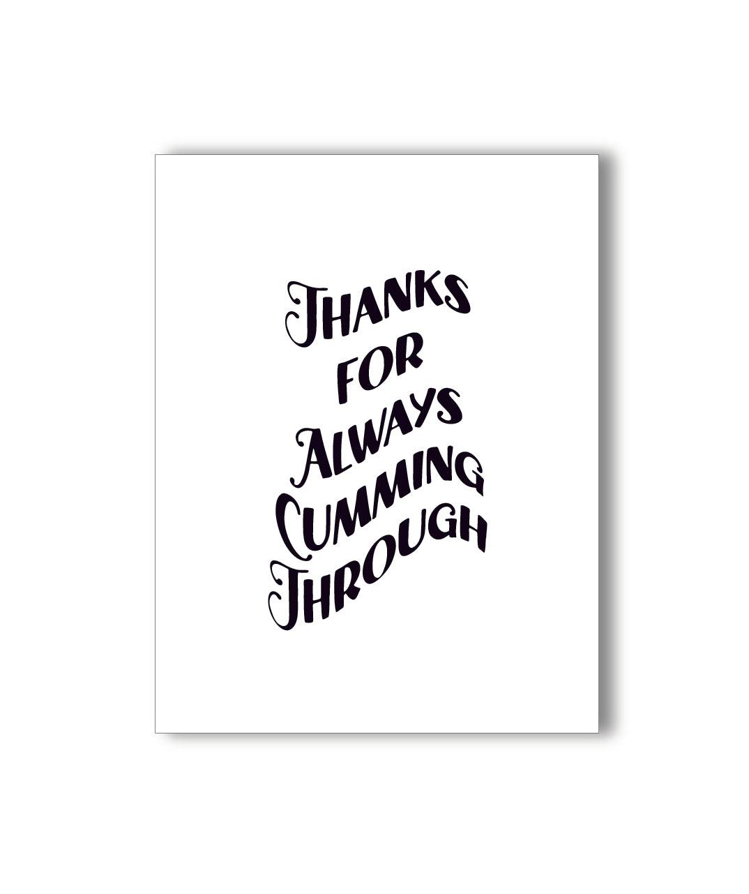 🙏 Cumming Thank You Card - KushKards