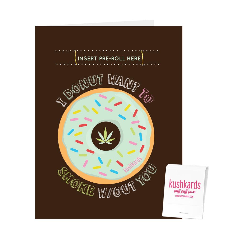 🍩 Donut Birthday Cannabis Greeting Card - KushKards
