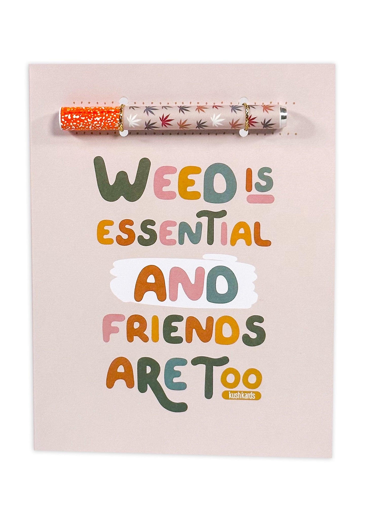 🤝 Essential Friends Cannabis Greeting Card - KushKards