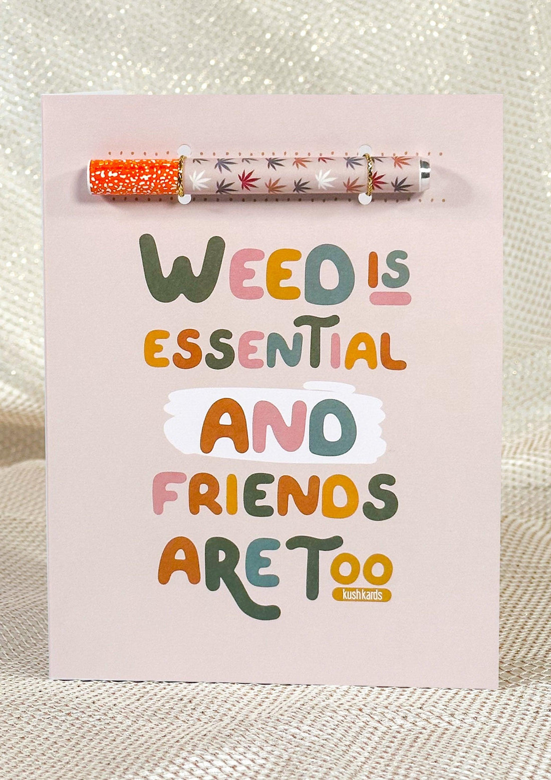 🤝 Essential Friends Cannabis Greeting Card - KushKards