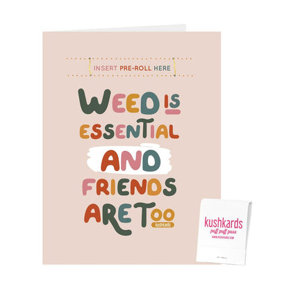 🤝 Essential Friends Cannabis Greeting Card - KushKards