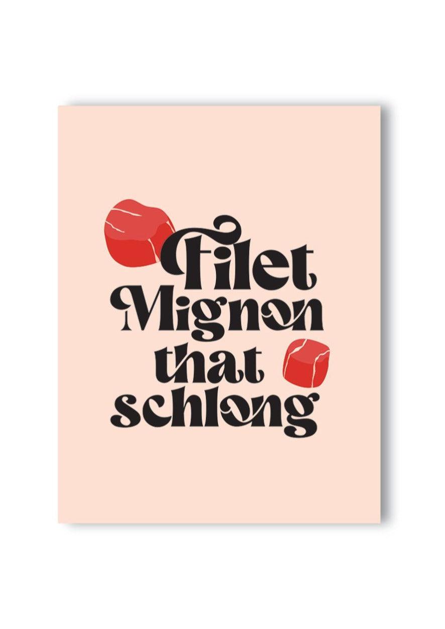 Filet Mignon Schlong Card - KushKards