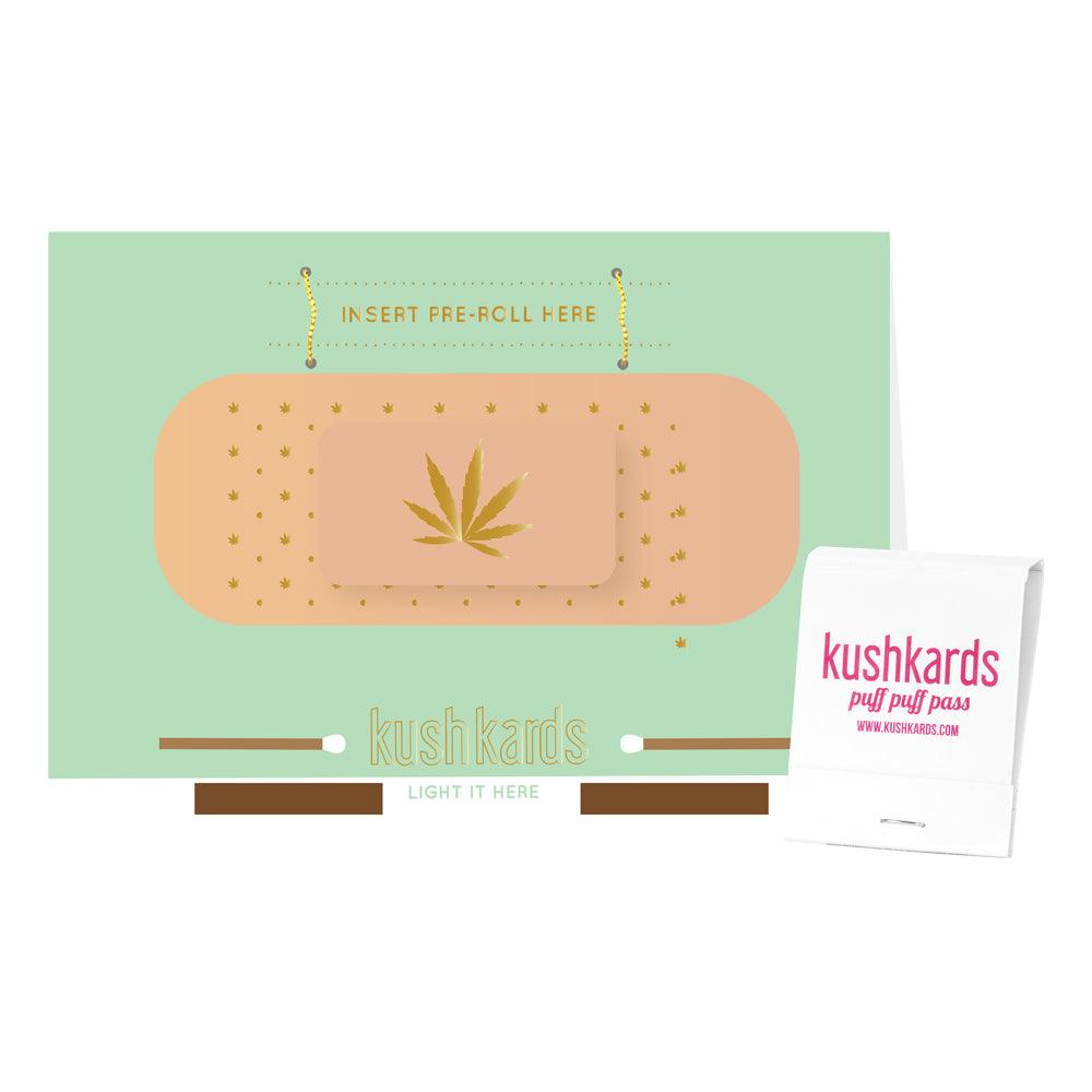 🩹 Get Well Bandaid Cannabis Greeting Card - KushKards