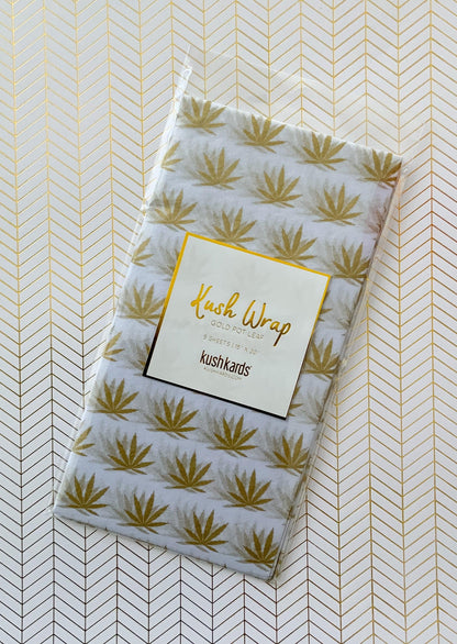 Gold/White Gift Wrap ! - KushKards