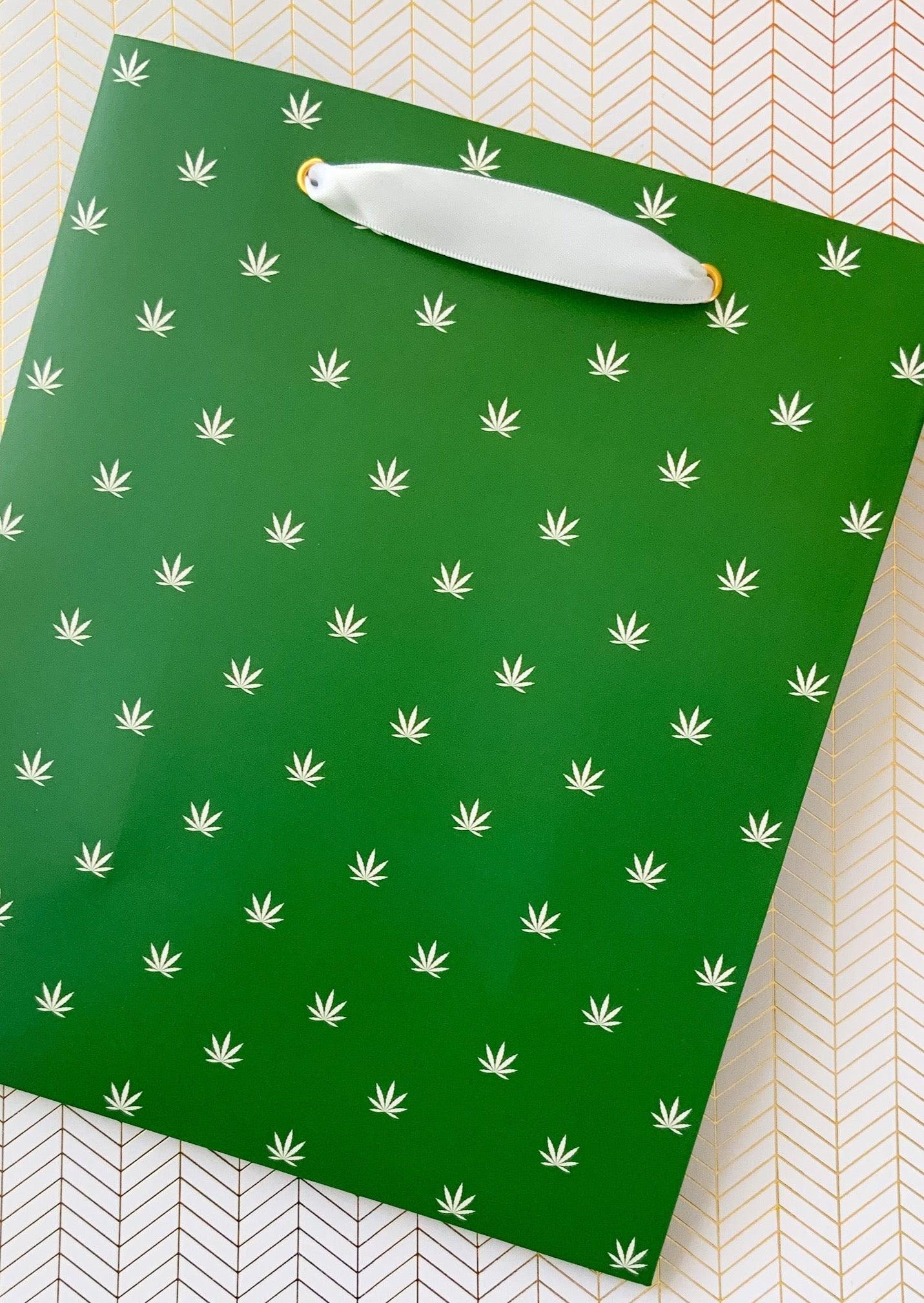 Green/White Gift Wrap ! - KushKards