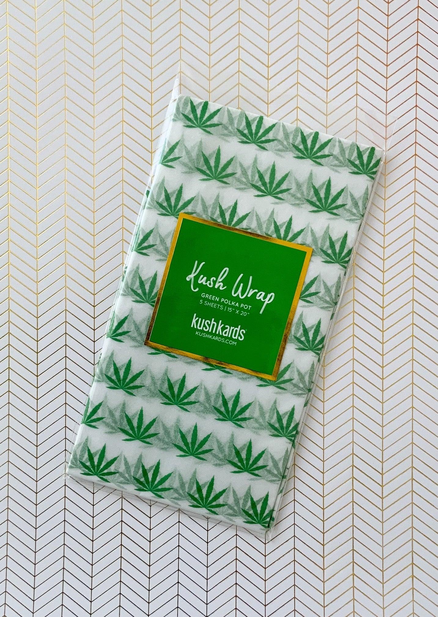 Green/White Gift Wrap ! - KushKards