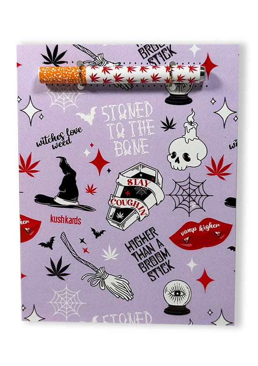 ⚰️ Halloweed Stoned to the Bone Halloween Card - KushKards