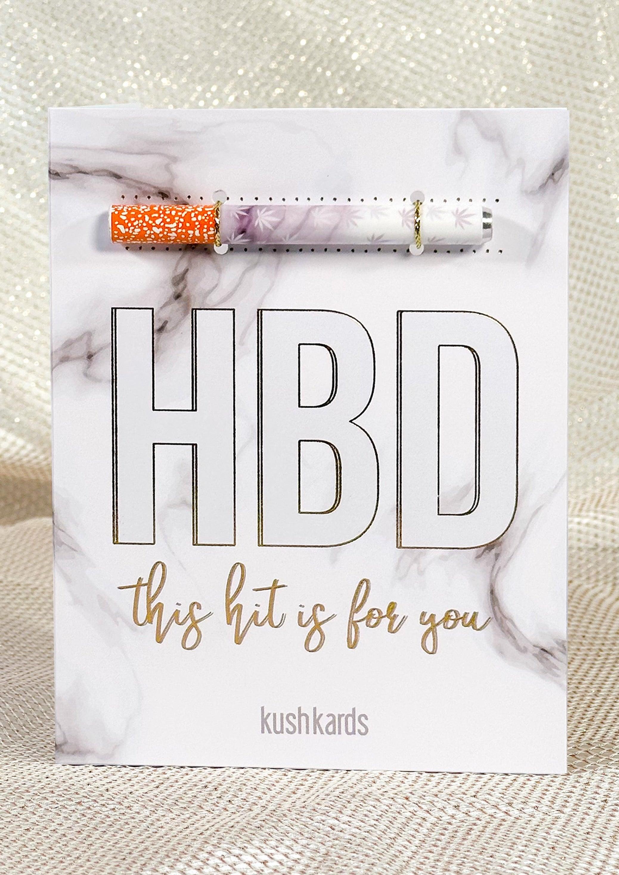 🍰 HBD Birthday Cannabis Greeting Card - KushKards