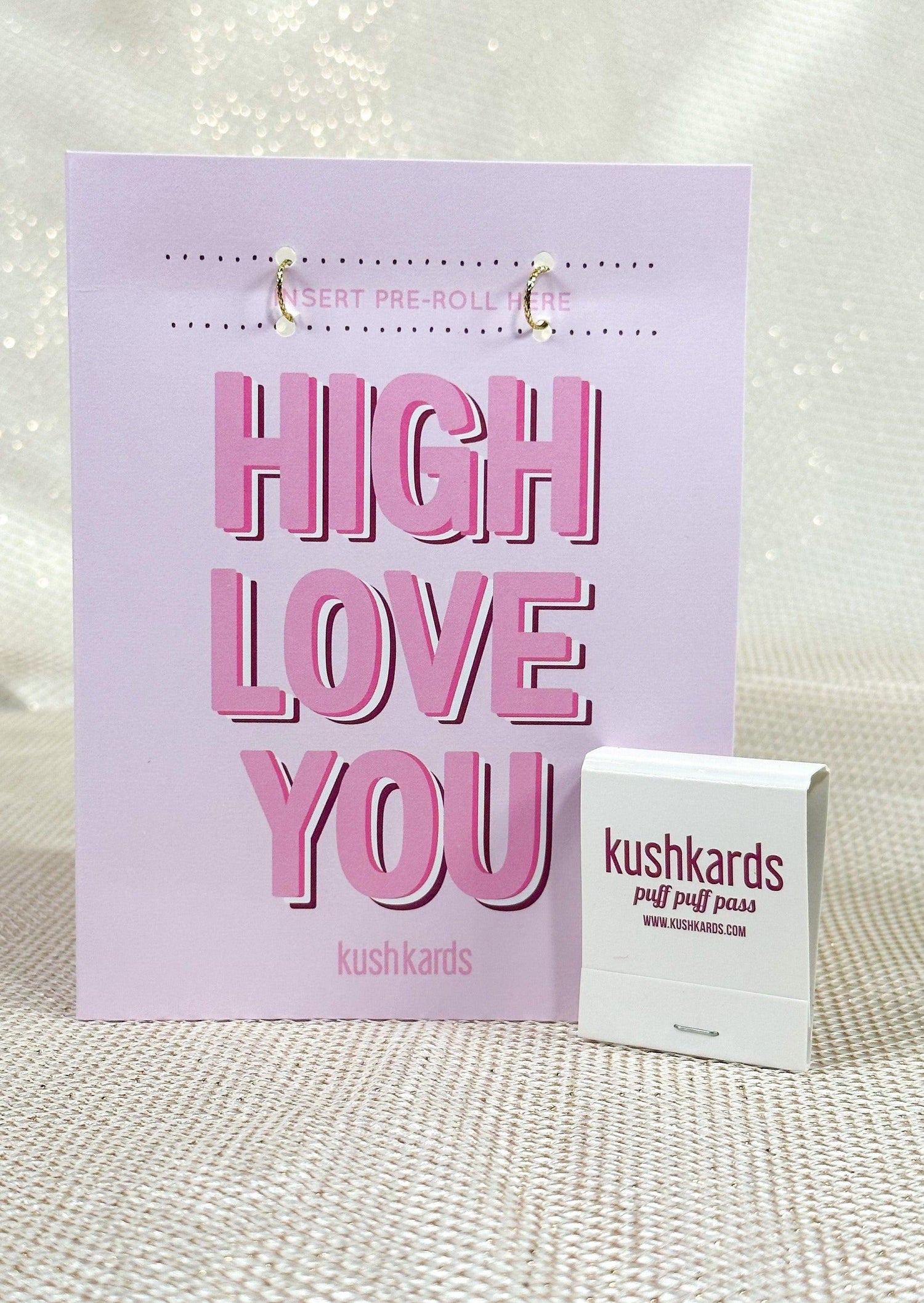 💗 High Love You Cannabis Greeting Card - KushKards