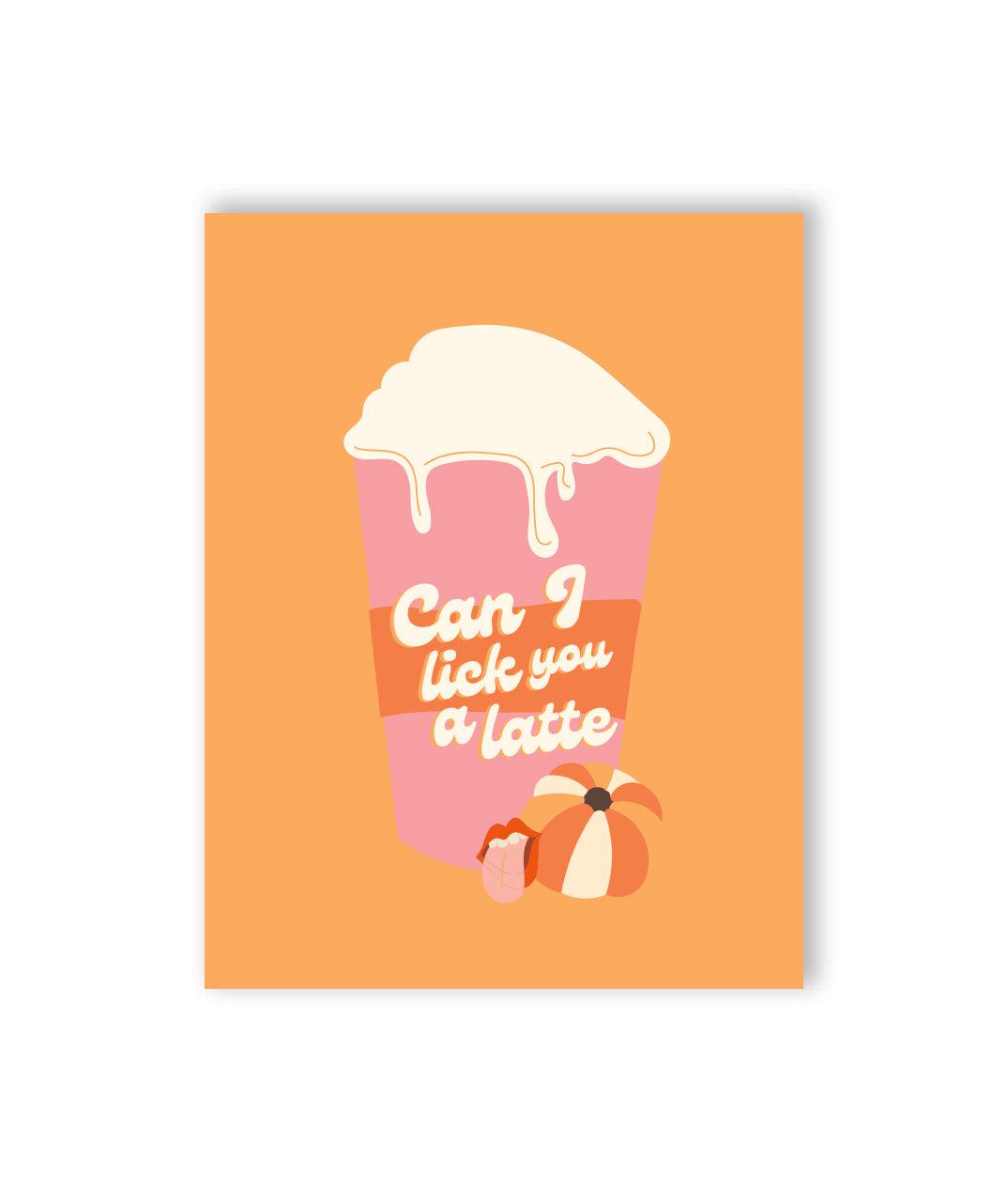 ☕️ 🎃 Like You A Latte Naughty Greeting Card - KushKards