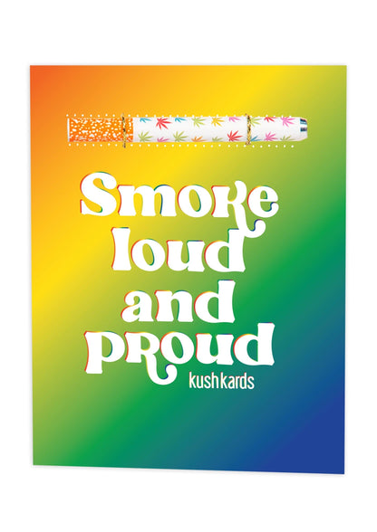 🏳️‍🌈 Loud Proud Pride Greeting Card - KushKards