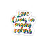 Love Cums Naughty Sticker - KushKards