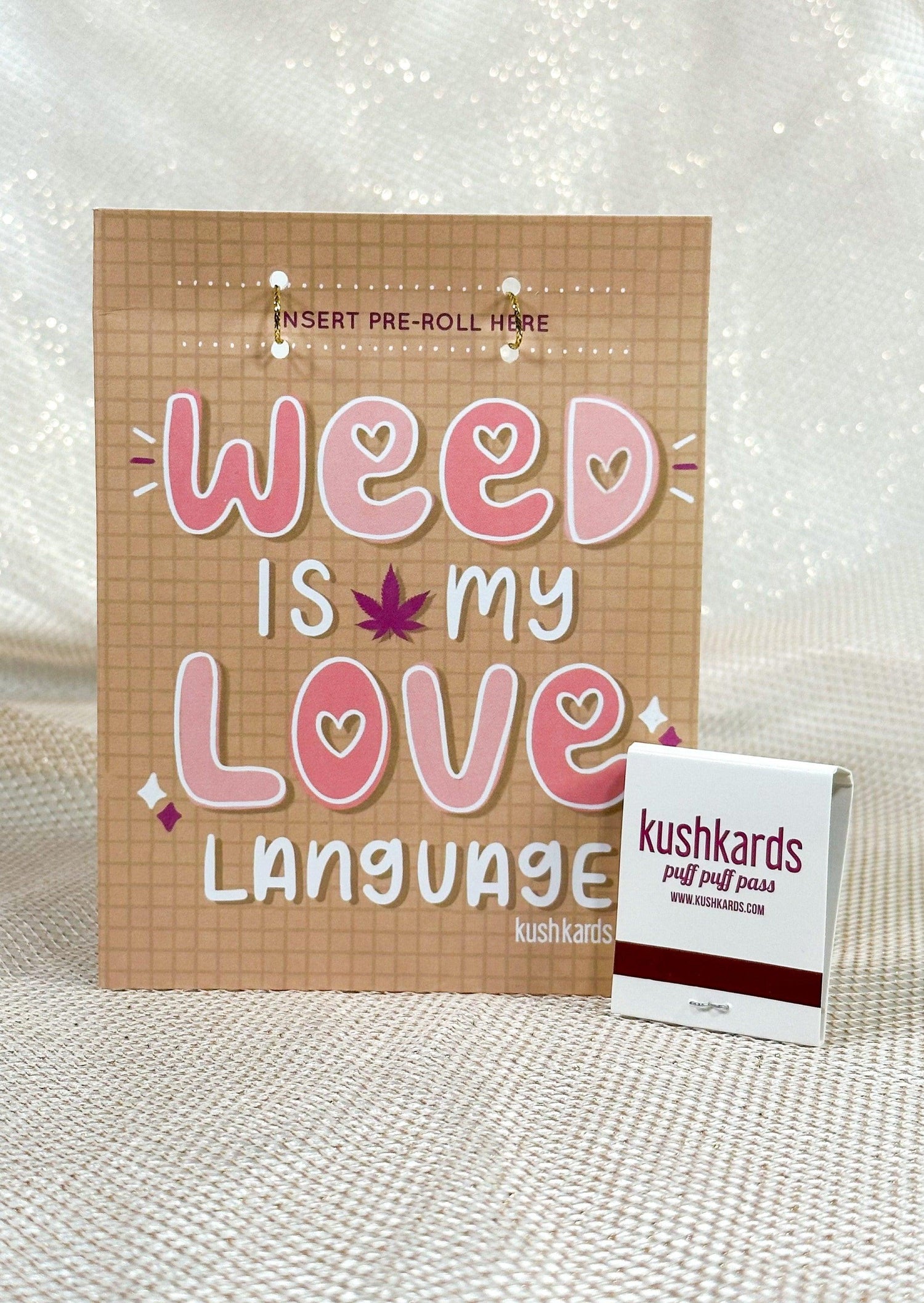 💕 Love Language Cannabis Greeting Card - KushKards