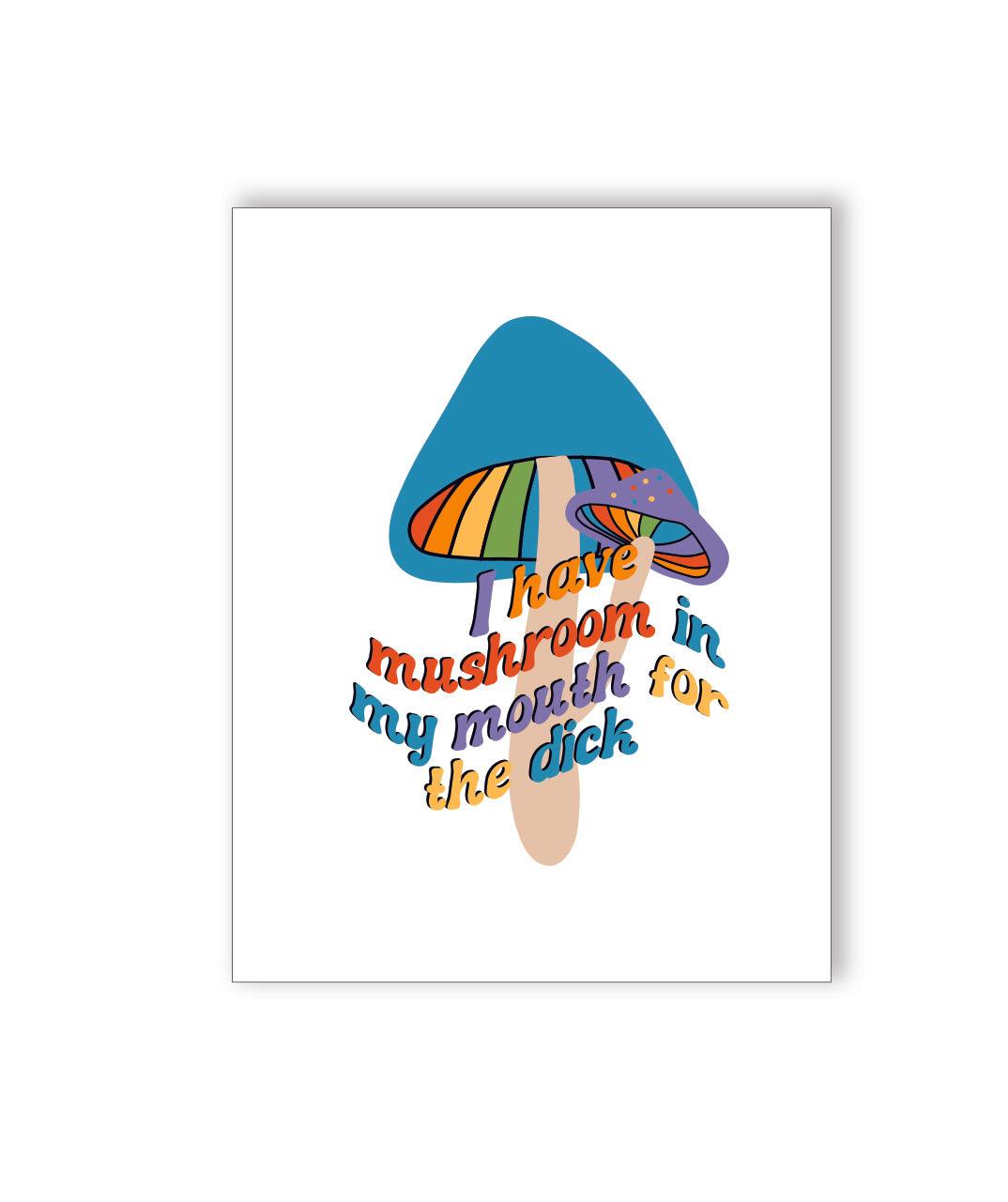 🍄 Mushroom Dick Naughty Greeting Card - KushKards