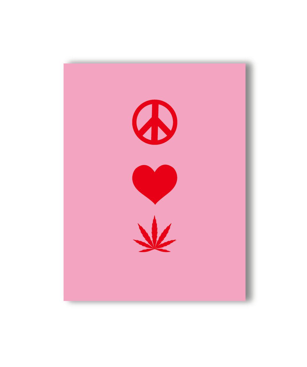 Peace Love Card - KushKards
