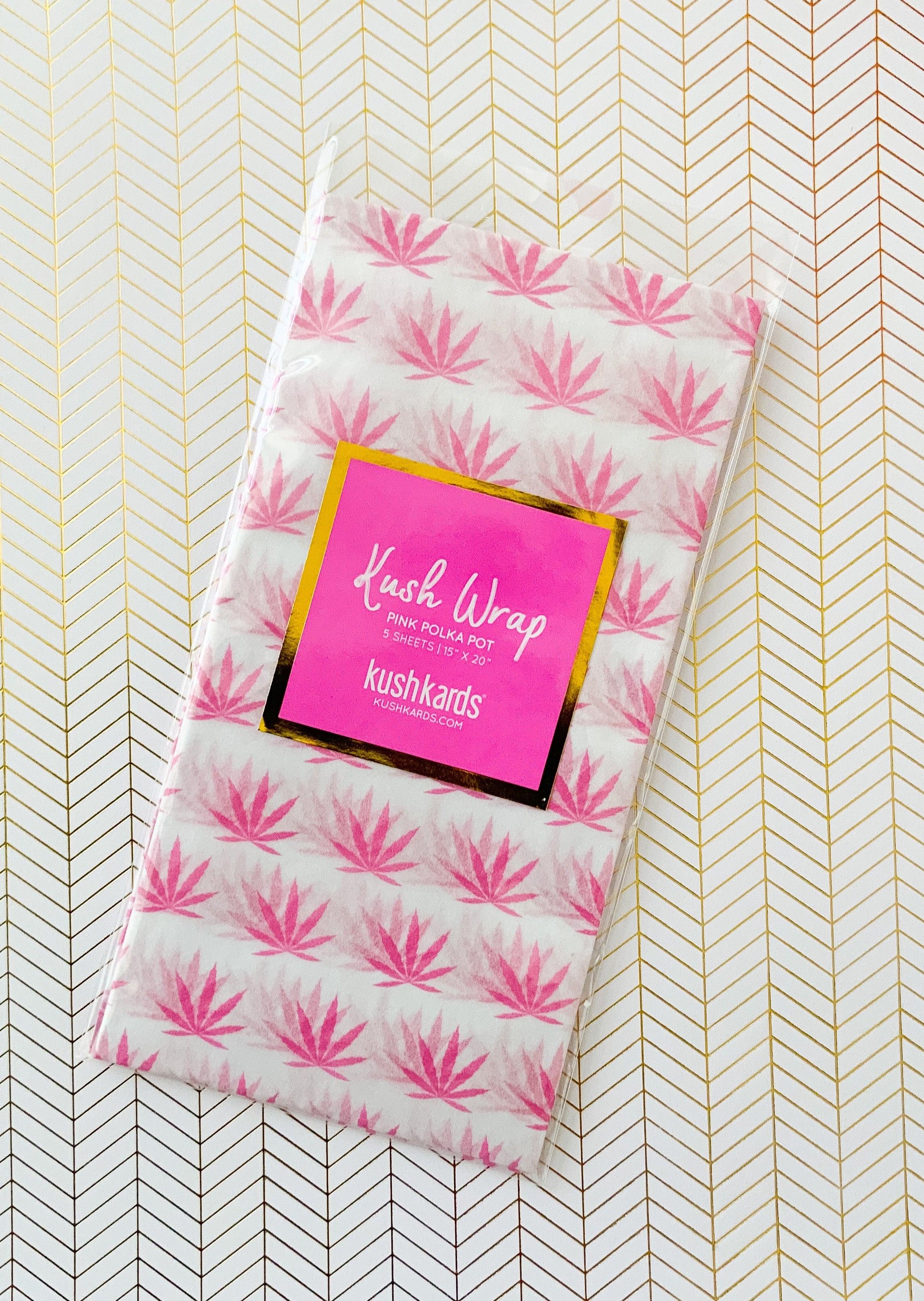 Pink/White Gift Wrap ! - KushKards