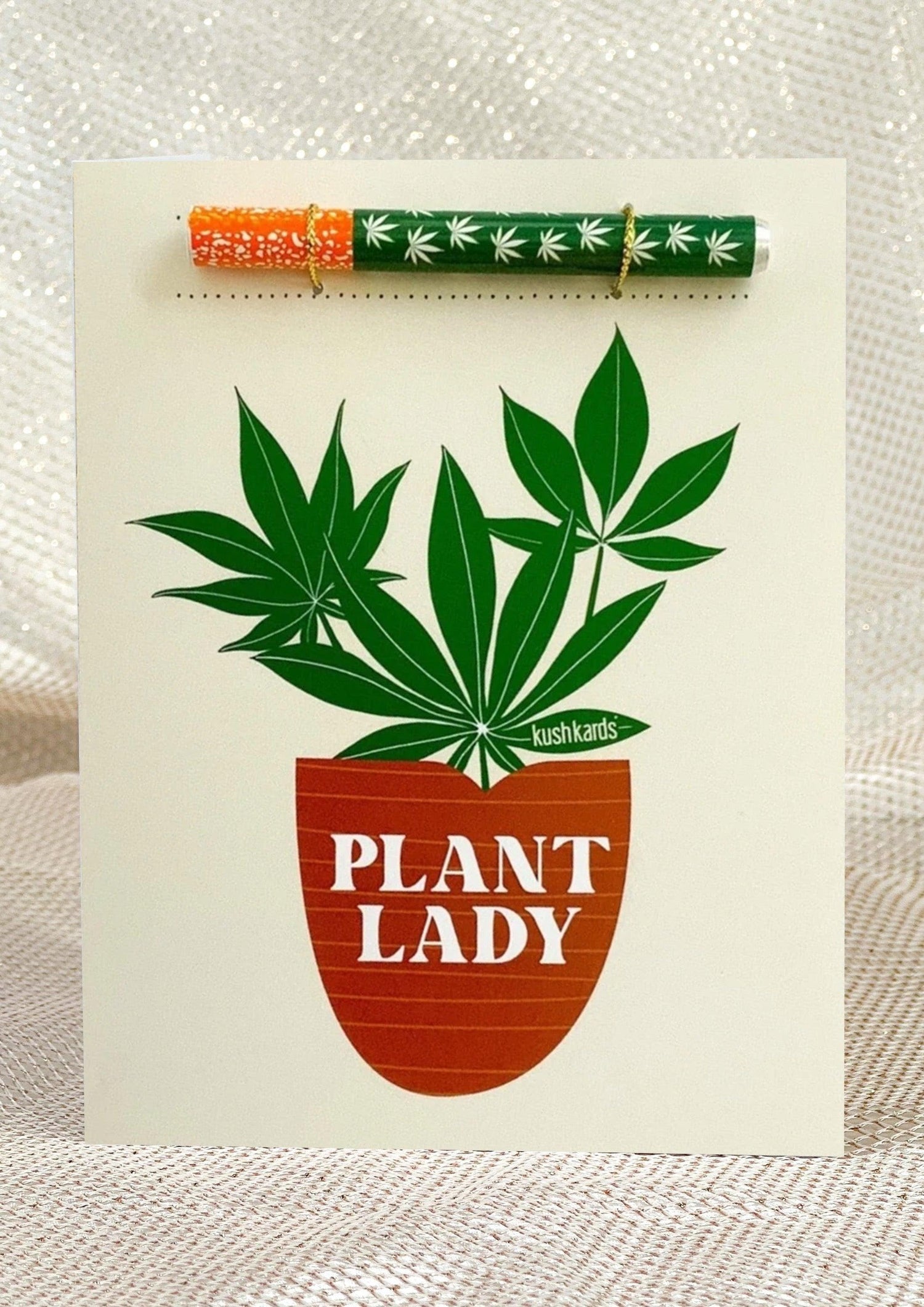 🪴Plant Lady Cannabis Greeting Card - KushKards