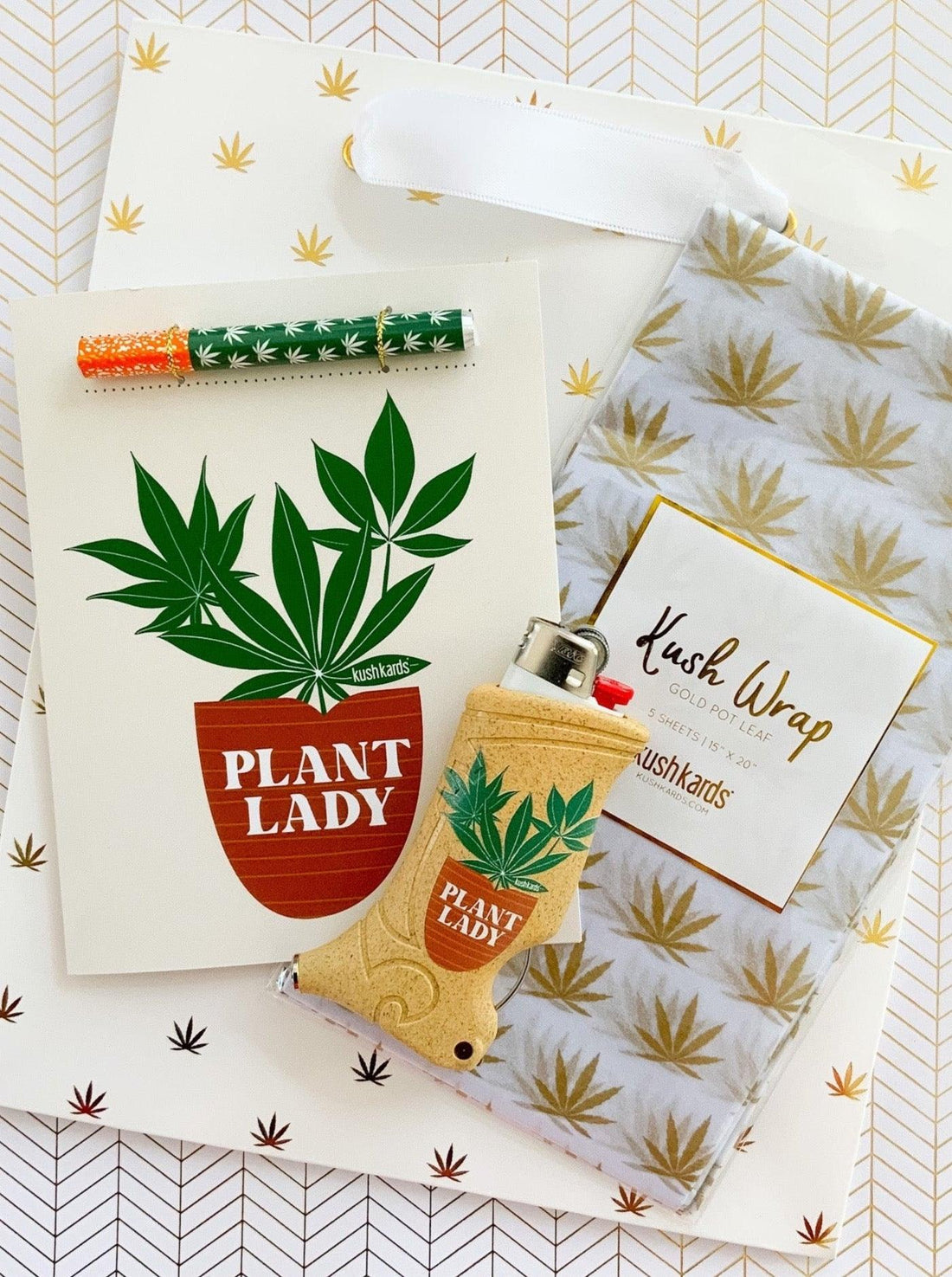 Plant Lady + Gift Wrap Set - KushKards