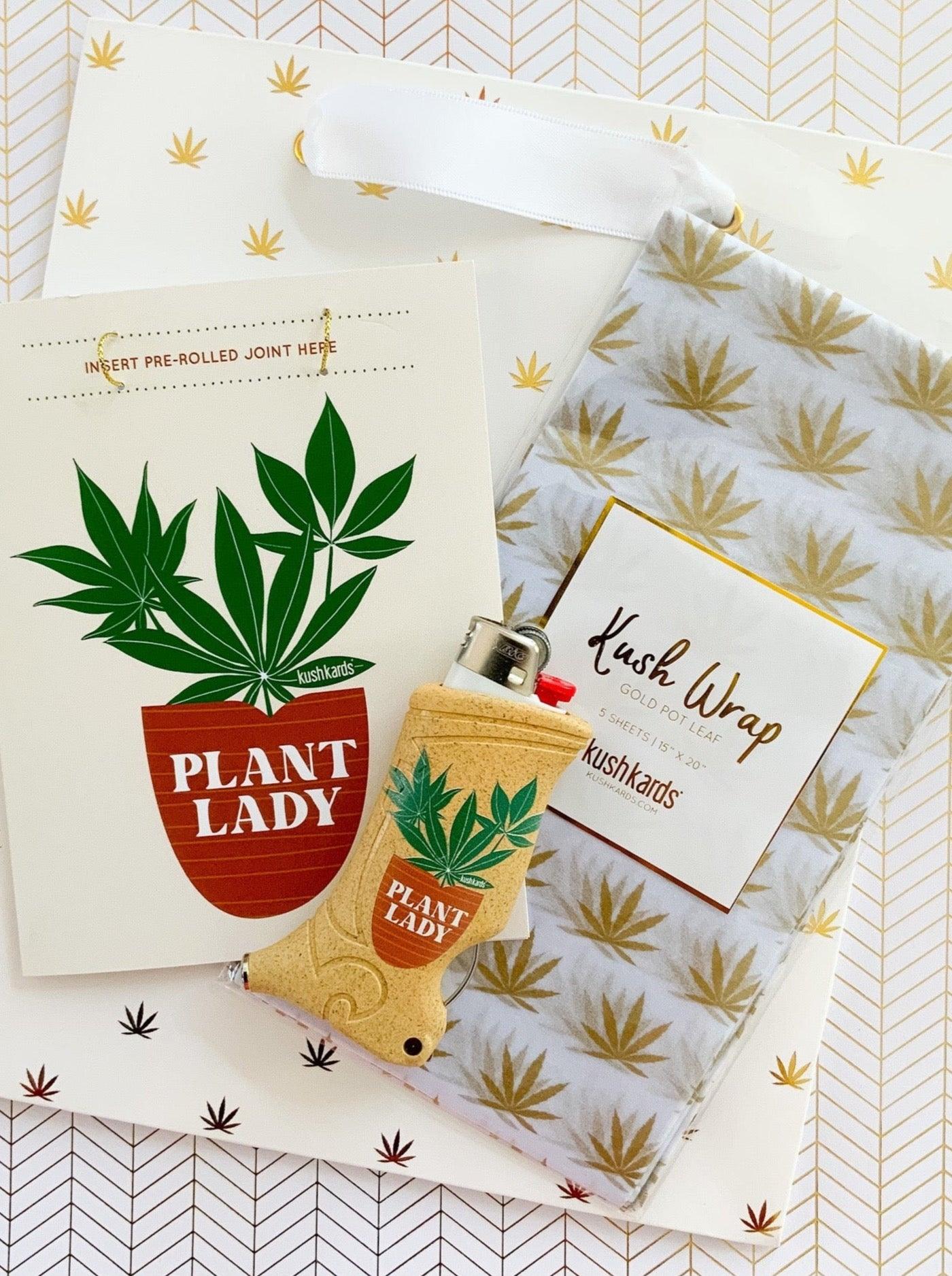Plant Lady + Gift Wrap Set - KushKards