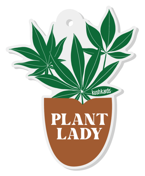 Plant Lady Kush Keychains - KushKards