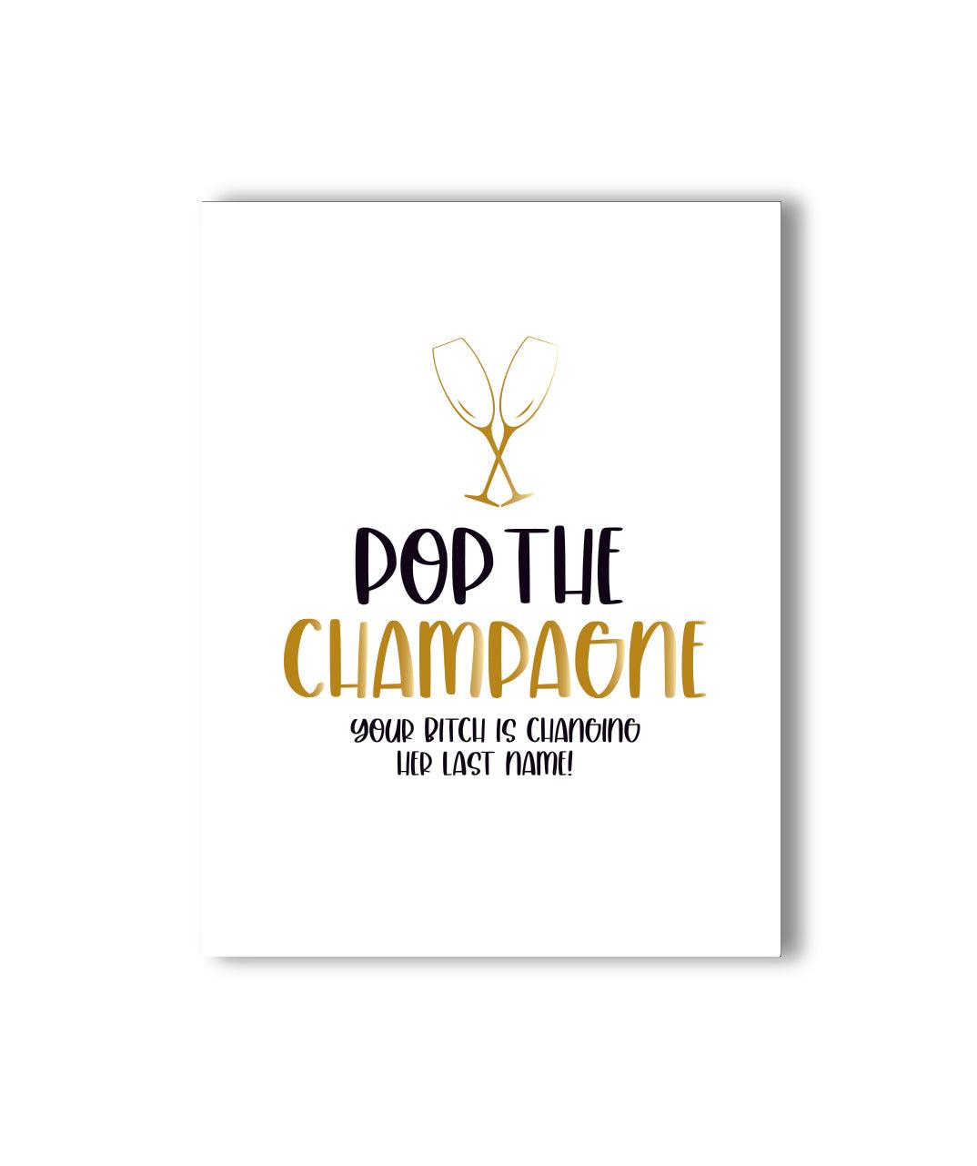 Pop The Champagne Card - KushKards