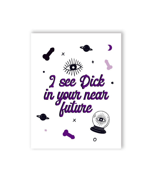 🔮 See Dick In Your Near Future Halloween Naughty Greeting Card - KushKards