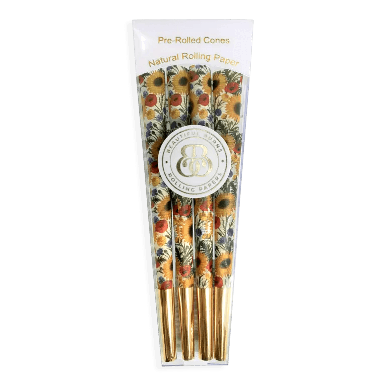 🌻 Sunflower Salutation Beautiful Burns Pre-Rolled Cones - KushKards