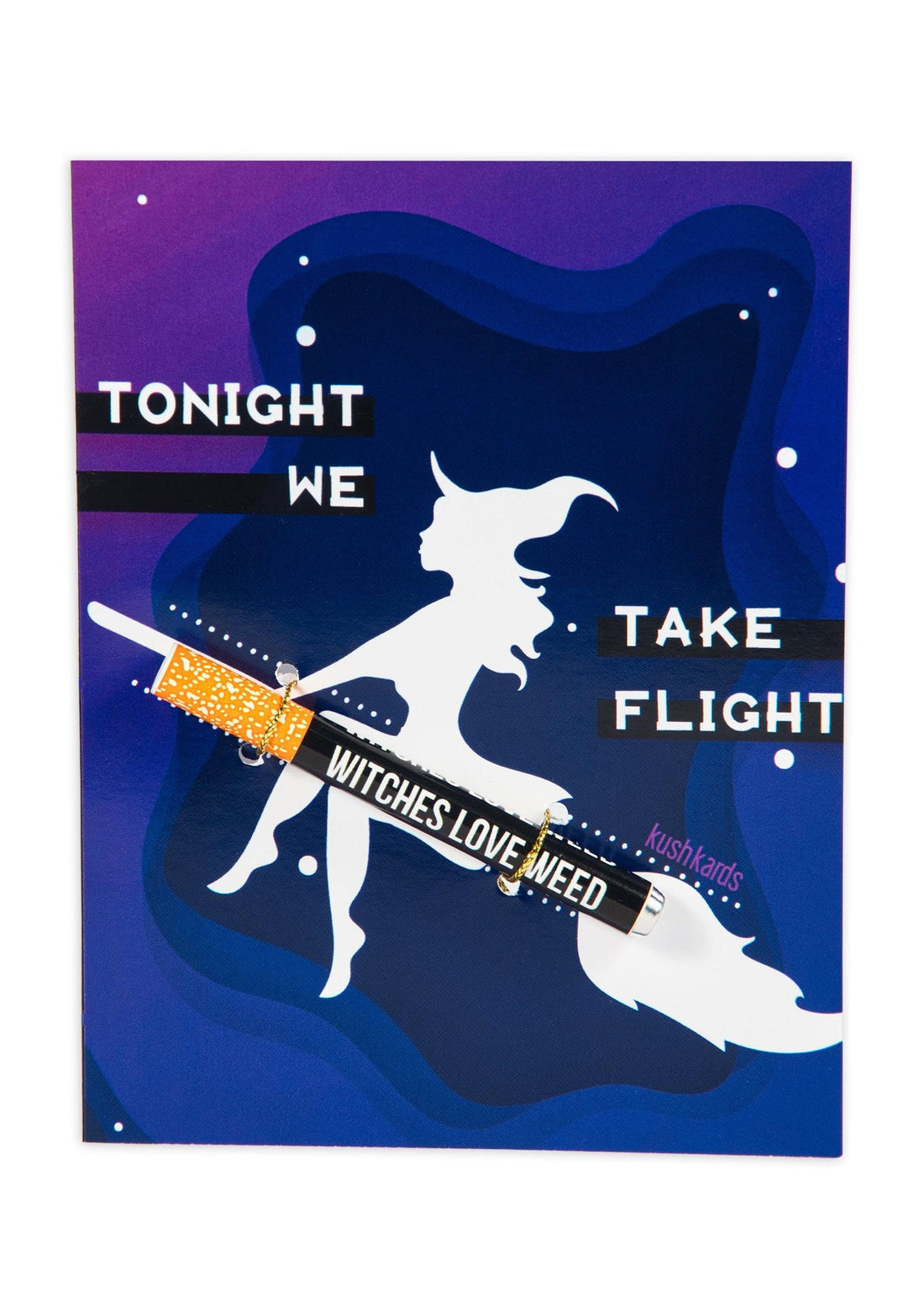 🧙🏻‍♀️ Take Flight Witches Cannabis Greeting Card - KushKards