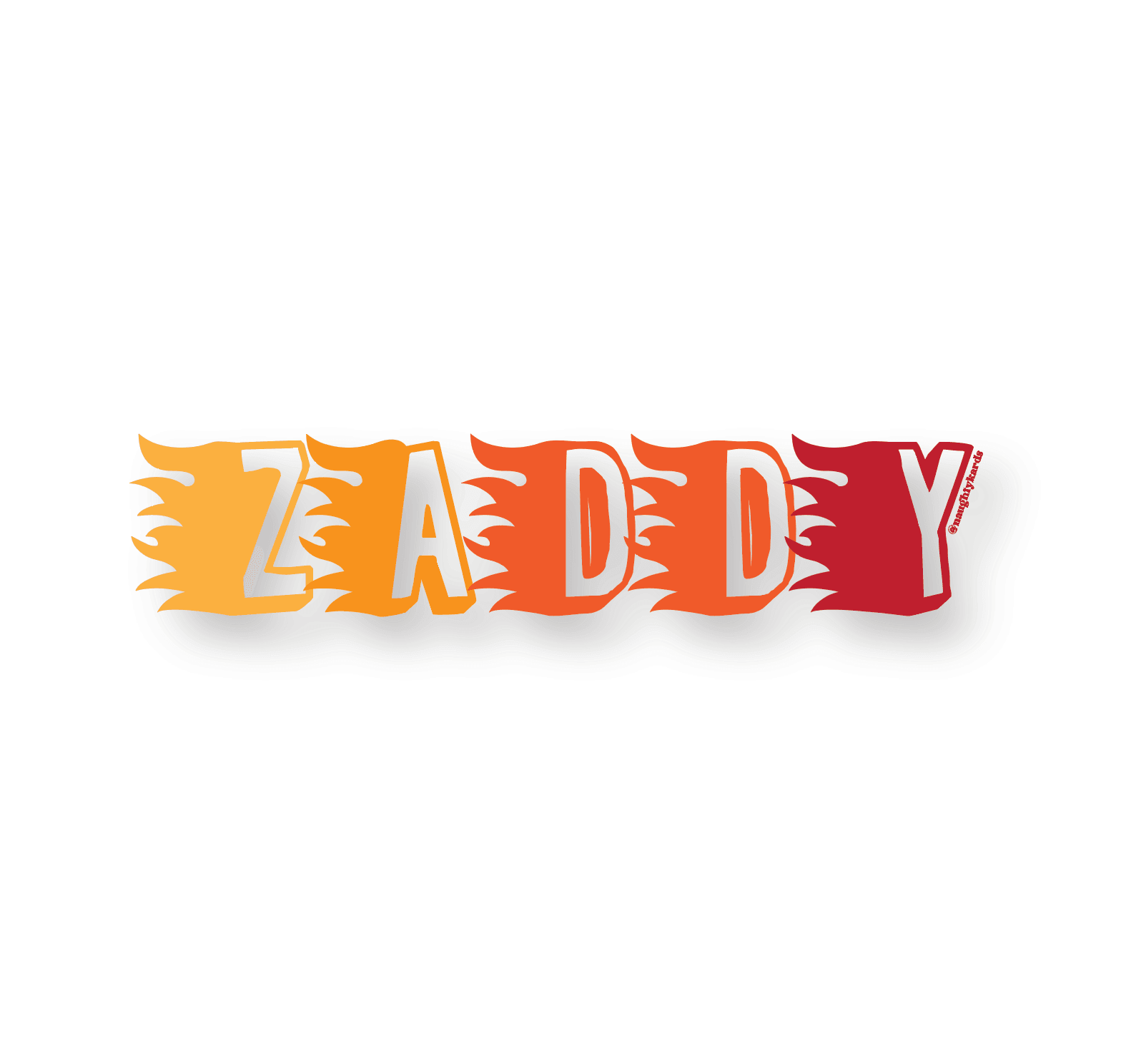 Zaddy Naughty Sticker - KushKards